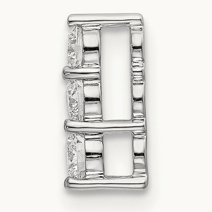 3 Stone Chain Slide, 1/4-1 ct Lab-Grown Diamond
