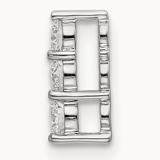 3 Stone Chain Slide, 1/4-1 ct Lab-Grown Diamond