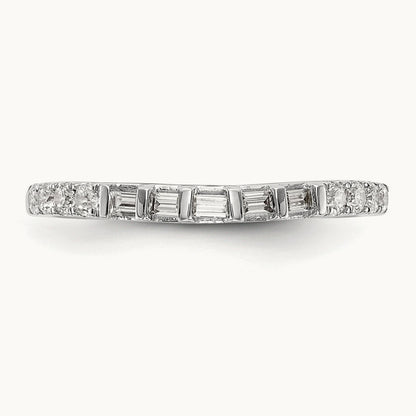Diamond Wedding Band, 14K White Gold