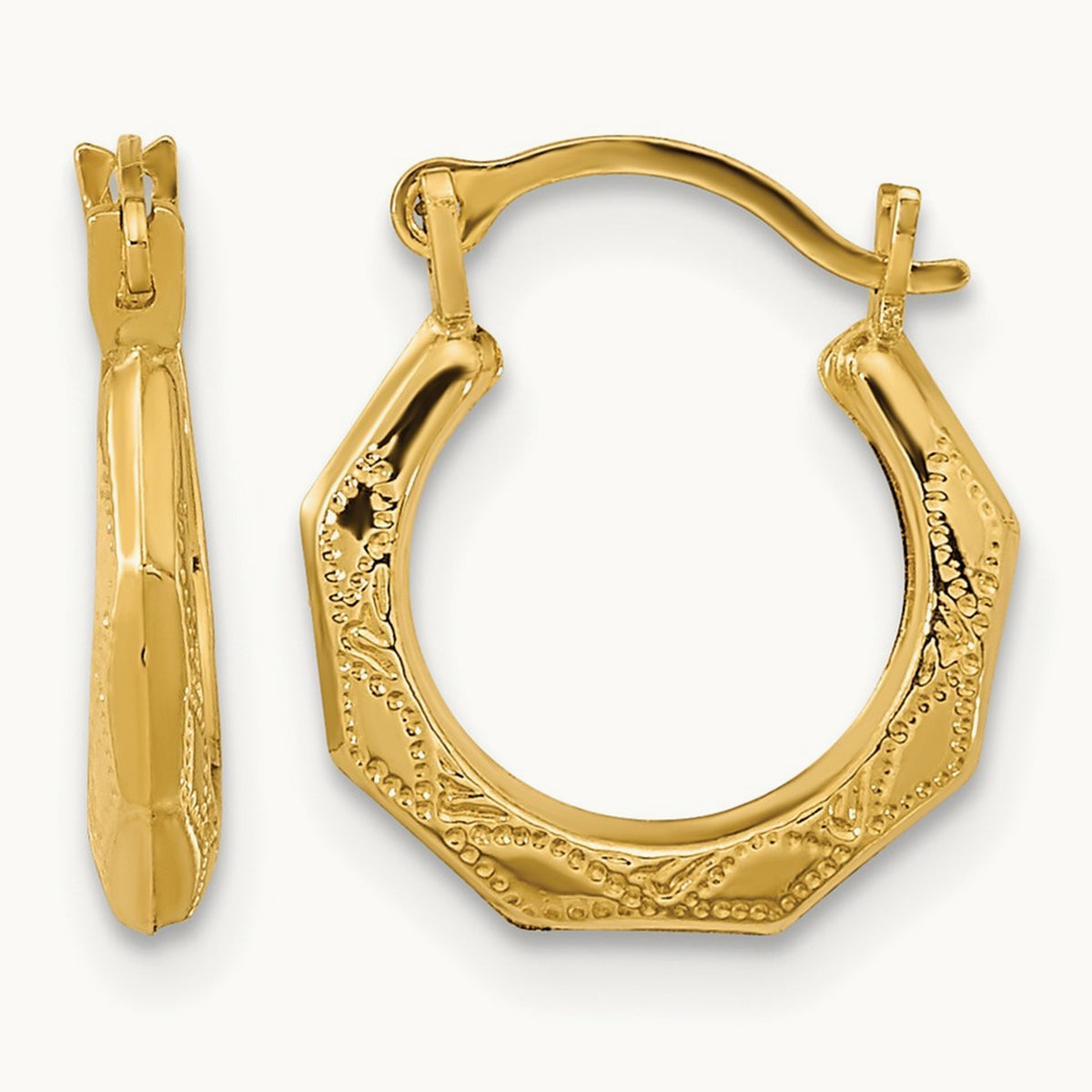 Madi K Hinged Earrings, 14K