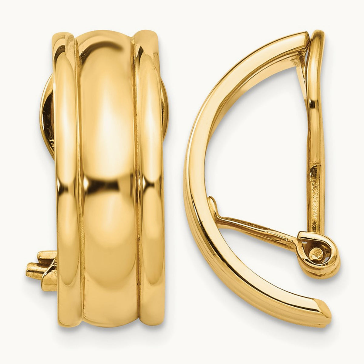 Fancy Non-pierced Earrings, 14K
