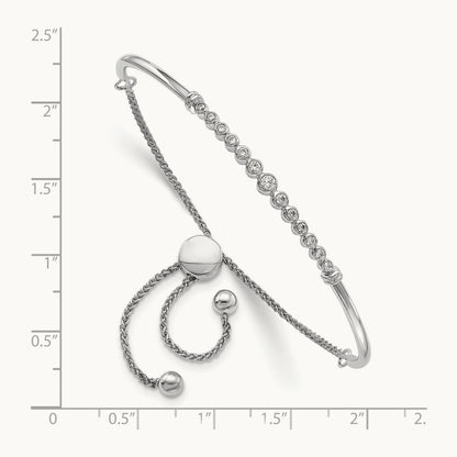 Adjustable Bolo Bracelet, 0.20 ct tw Lab-Grown Diamond