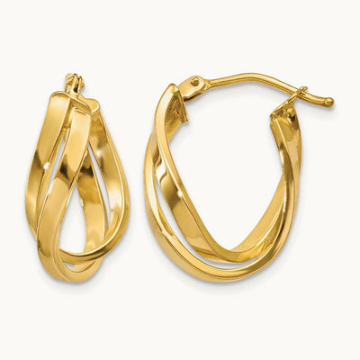 Twisted Hoop Earrings — photo set