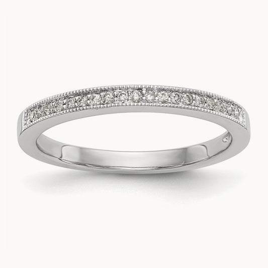 Diamond Band, 14K White Gold