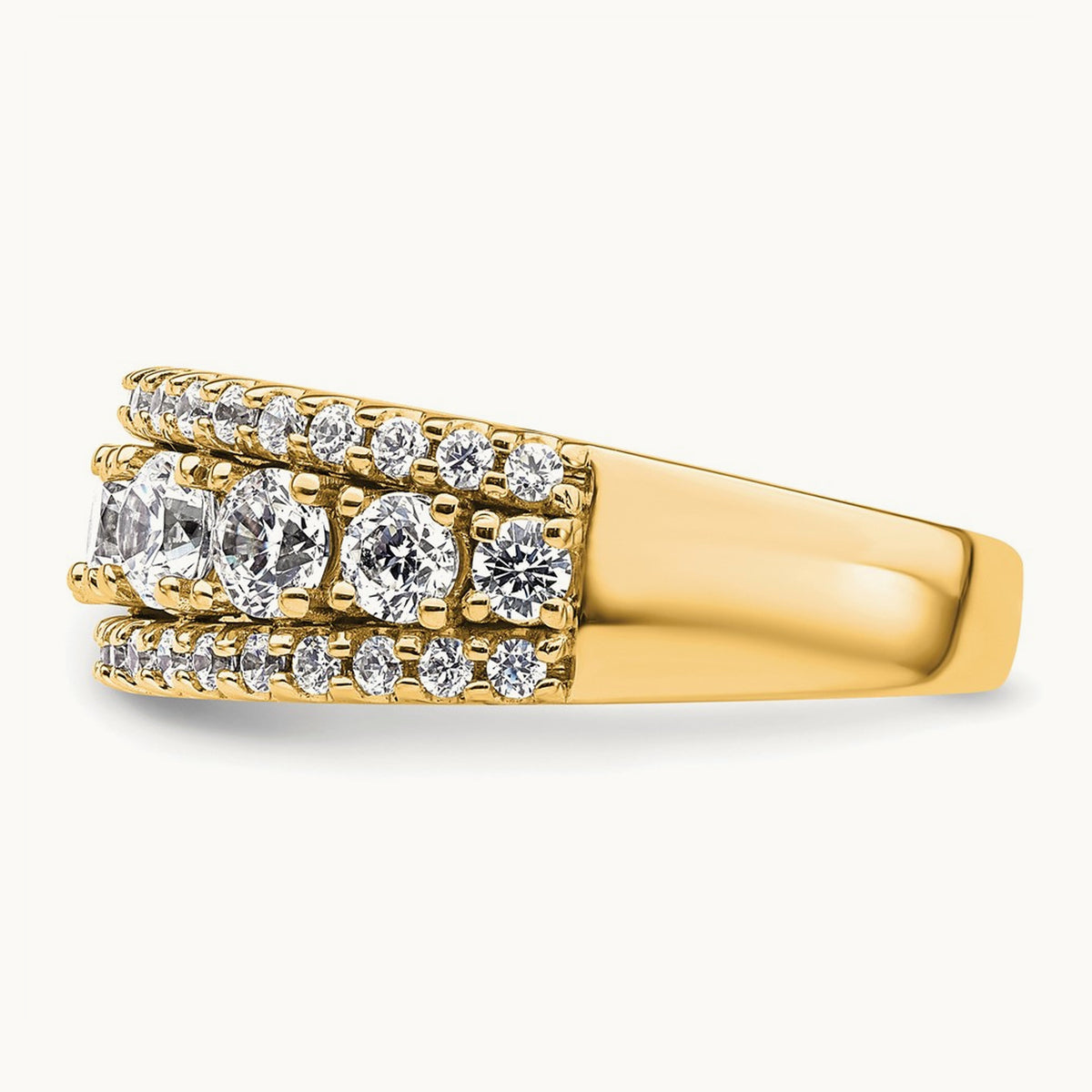 Fashion Band, 1.50 ct tw Lab-Grown Diamond — 14K Yellow Gold