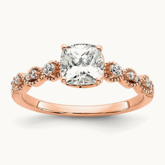 Cushion Semi-Mount Engagement Ring, 1.00-1.50 ct tw
