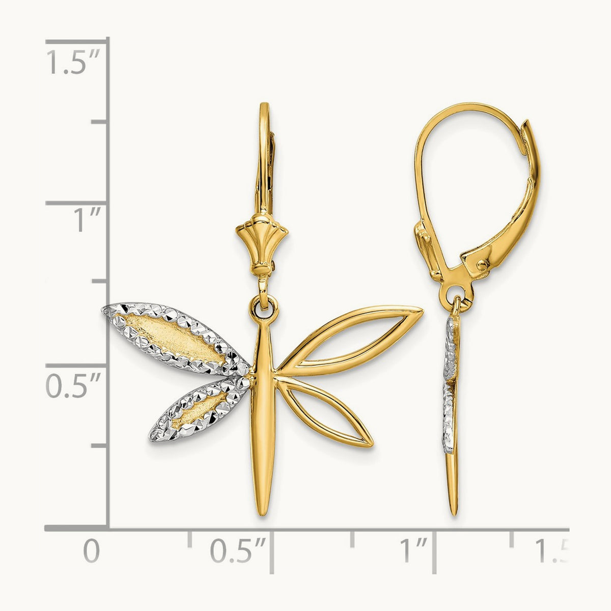 & D/C Dragonfly Leverback Earrings — photo set