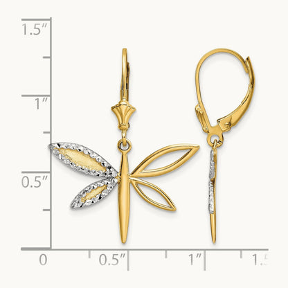 & D/C Dragonfly Leverback Earrings — photo set