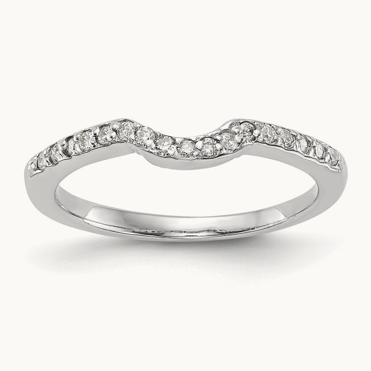 Diamond Wedding Band, 14K White Gold