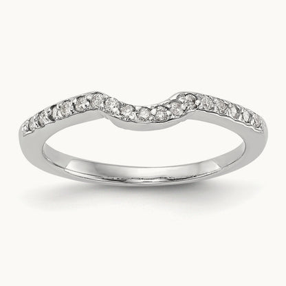 Diamond Wedding Band, 14K White Gold