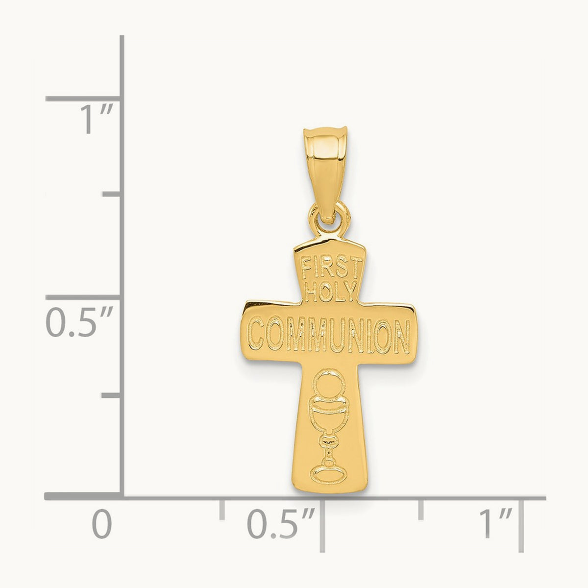 First Holy Communion Cross Pendant, 14K