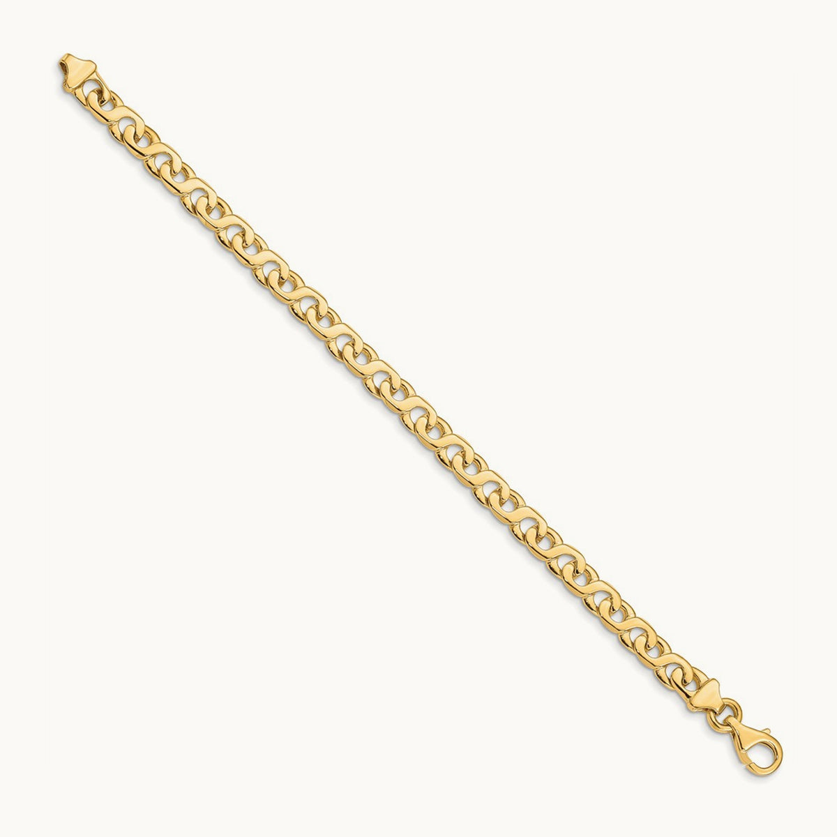 Hand-Polished Fancy Link Bracelet — 7 inch