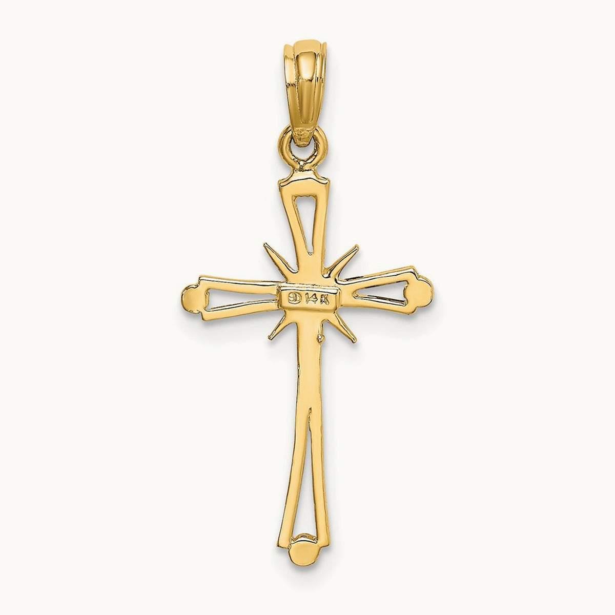 Polished with X Center Cross Charm — 21.47mm