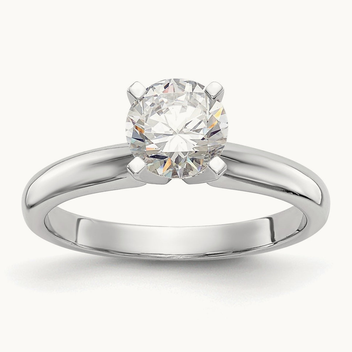 1.25ct. Medium-Weight Knife Edge 4-Prong Mounting, 14K White Gold