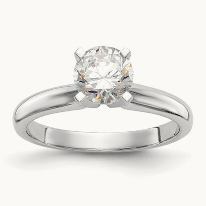 1.25ct. Medium-Weight Knife Edge 4-Prong Mounting, 14K White Gold