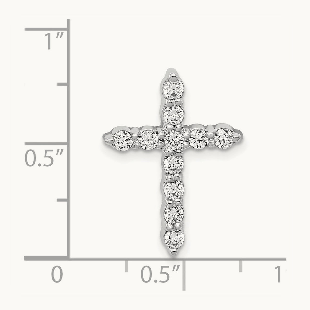 1/2ct. Diamond Cross Chain Slide — photo set