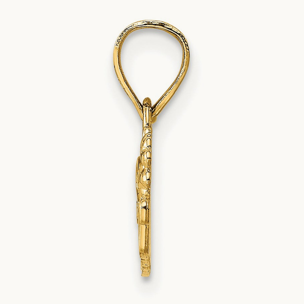 SPECIAL TEACHER with Flower Charm, 14K