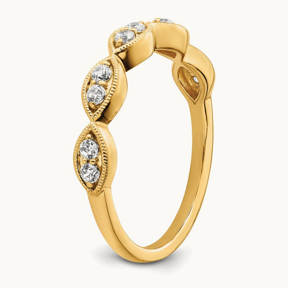 Ring, 0.25 ct tw Lab-Grown Diamond — 14K Yellow Gold