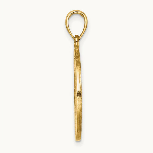 ST. LUCIA Twin Pitons Charm, 14K