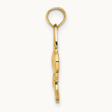 Girl with Jump Rope Charm, 14K