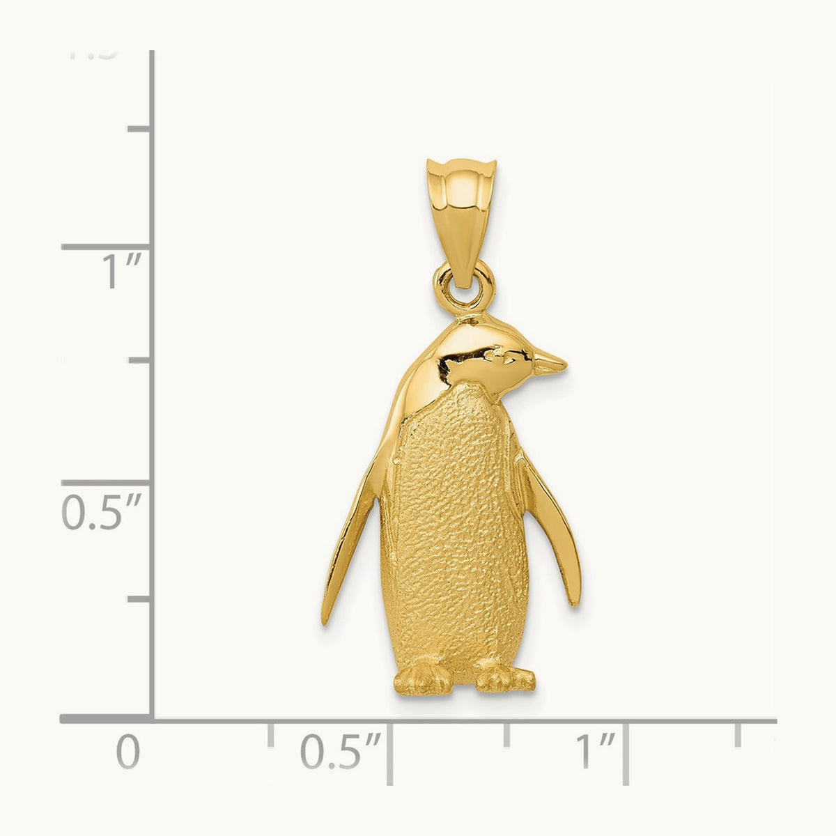 Penguin Charm, 14K