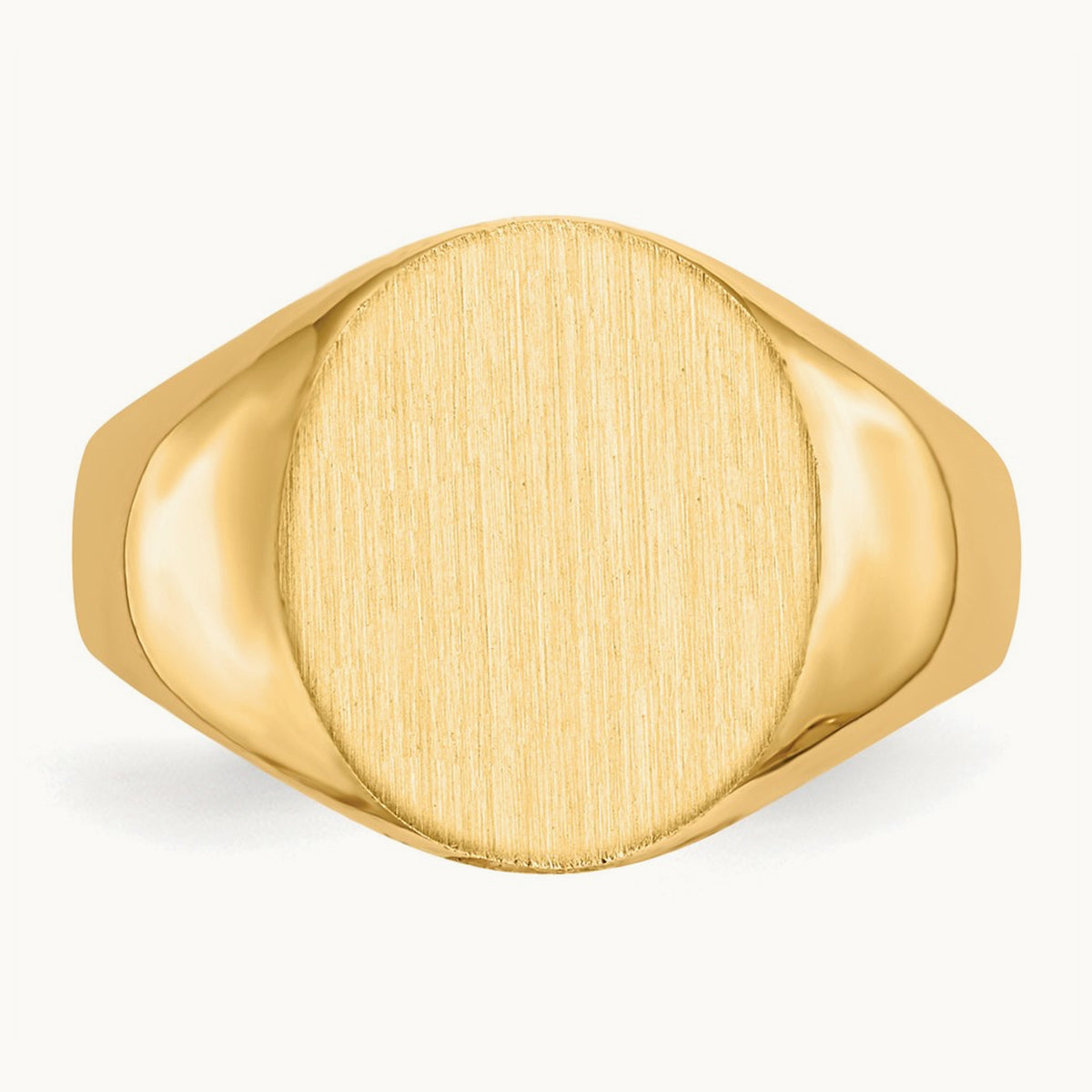 Open Back Mens Signet Ring — photo set