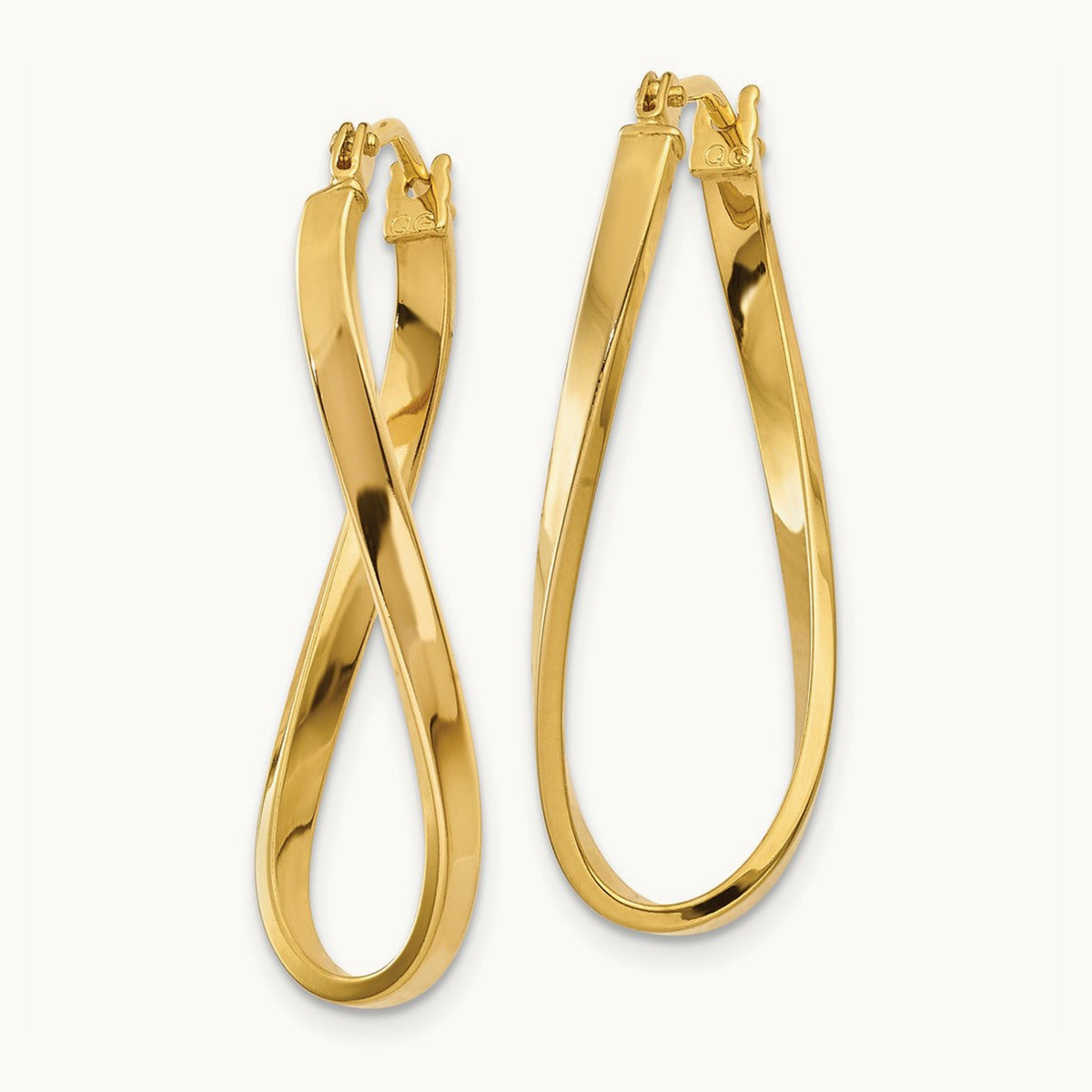 Small Twisted Earrings — 14K Yellow Gold