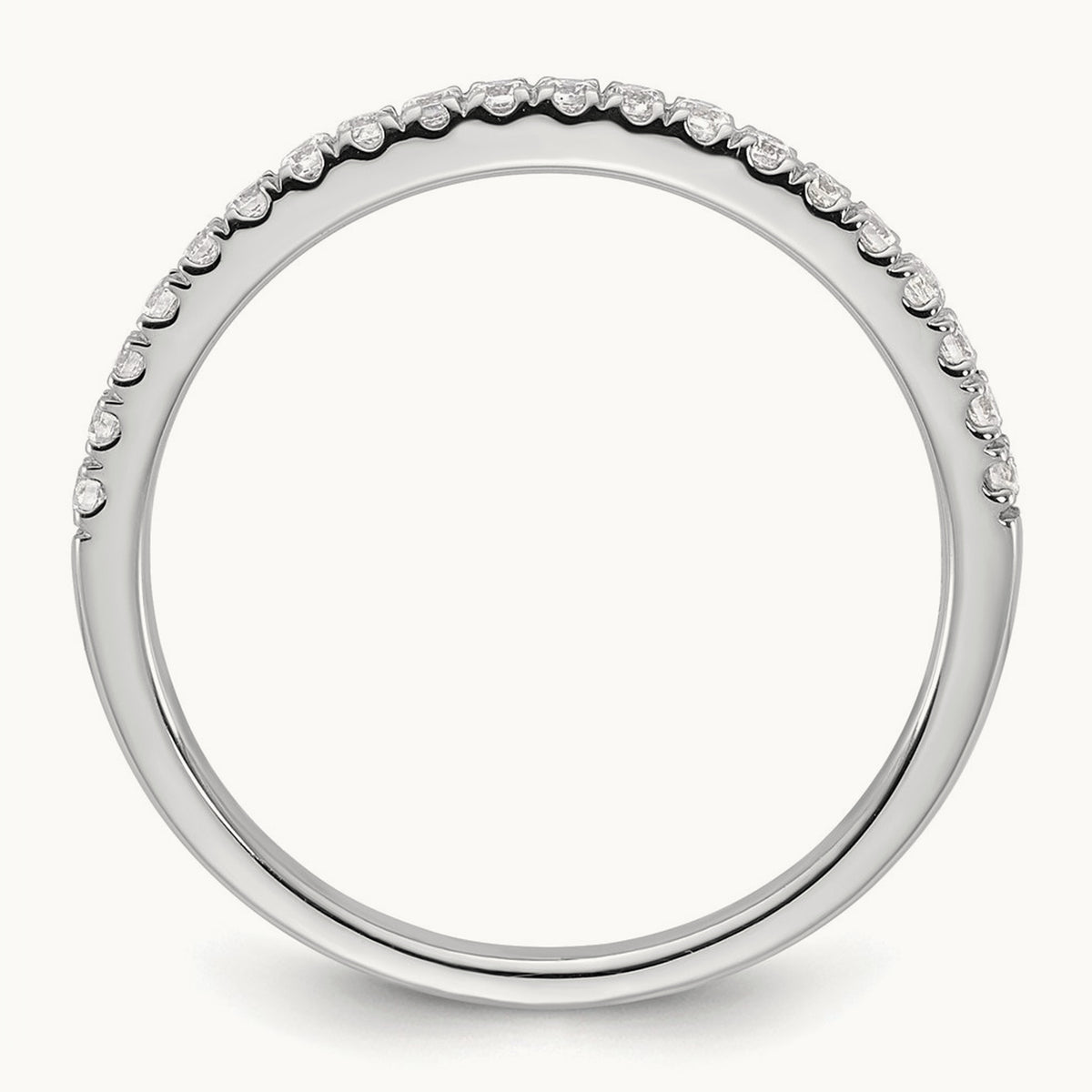 Complete Diamond Wedding Band, 14K White Gold