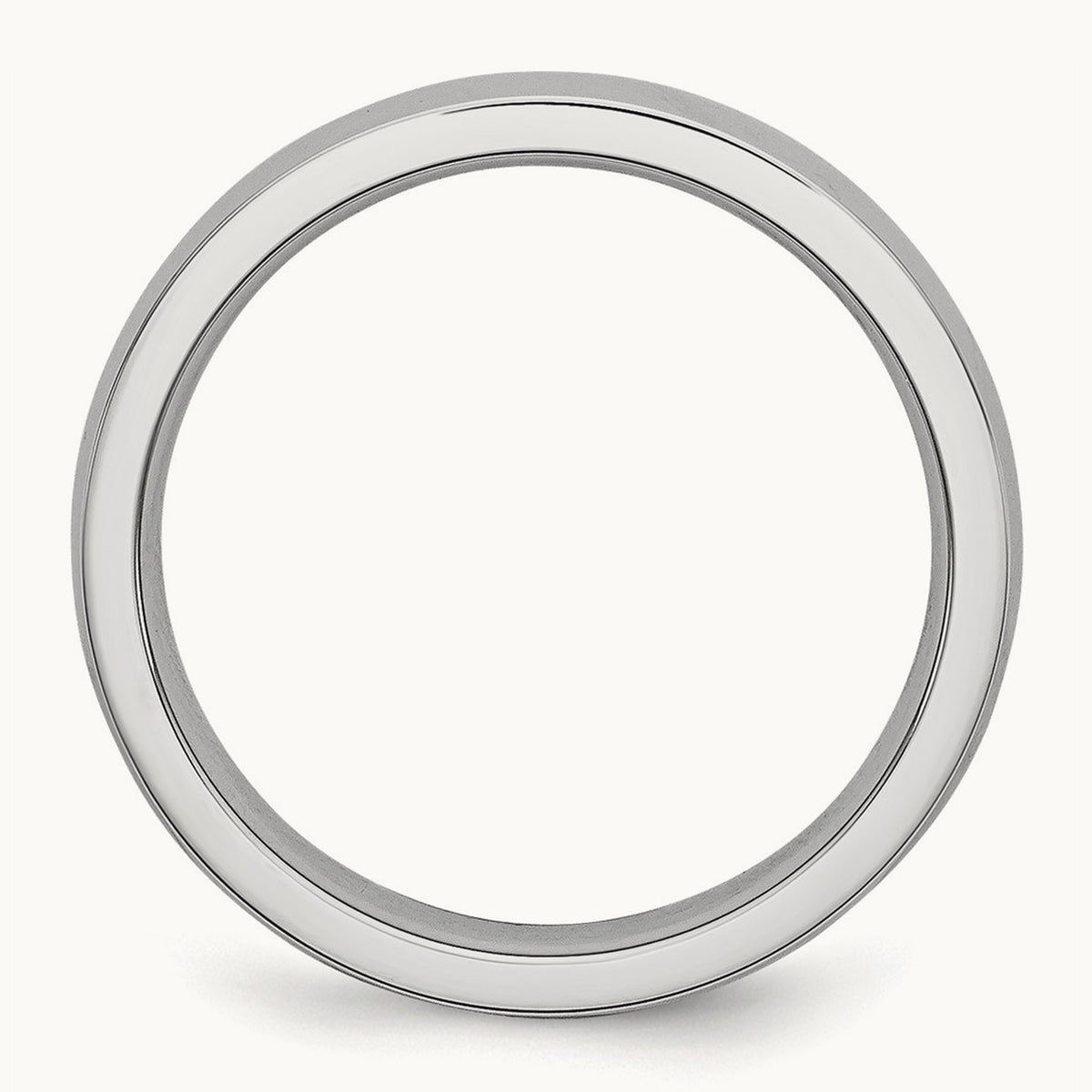 Cobalt Polished Half Round Band — 4mm