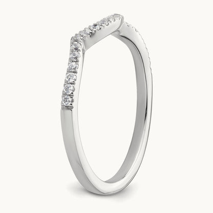 Diamond Wedding Band, 14K White Gold