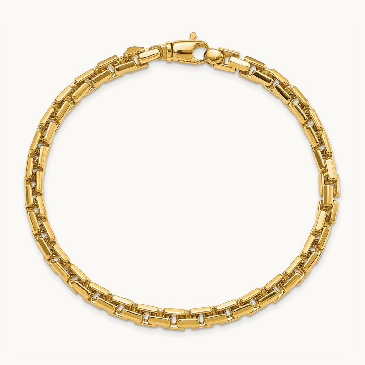 Polished Chain Bracelet, 14K Yellow Gold