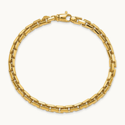 Polished Chain Bracelet, 14K Yellow Gold