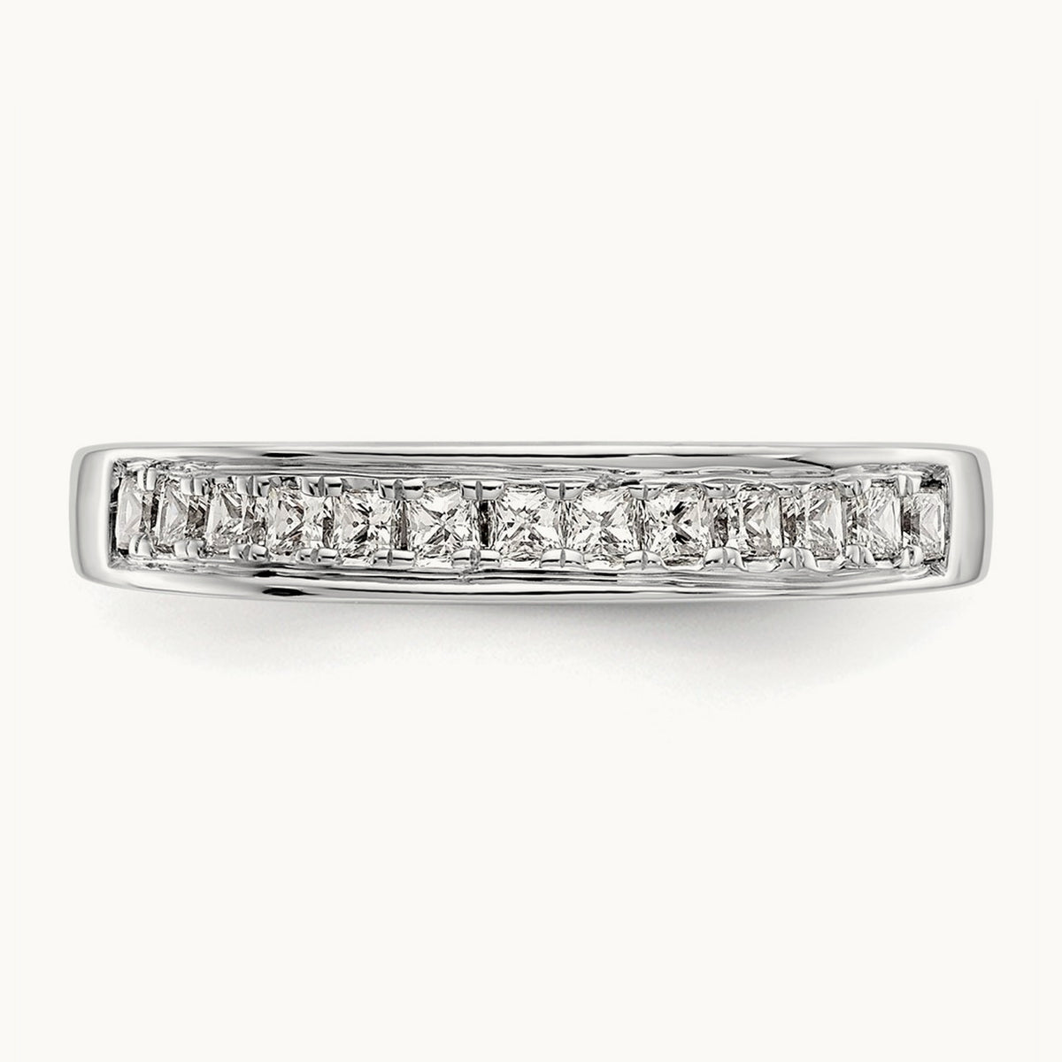 Diamond Wedding Band, 14K White Gold