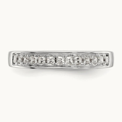 Diamond Wedding Band, 14K White Gold