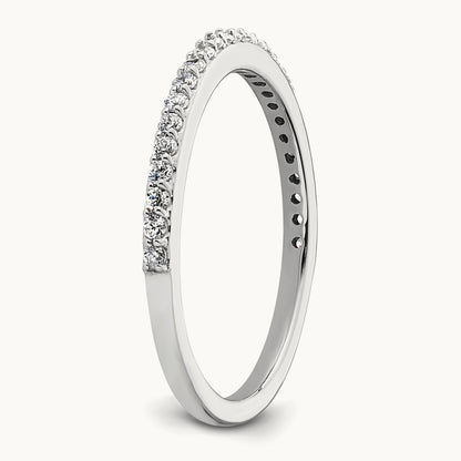 Diamond Wedding Band, 14K White Gold