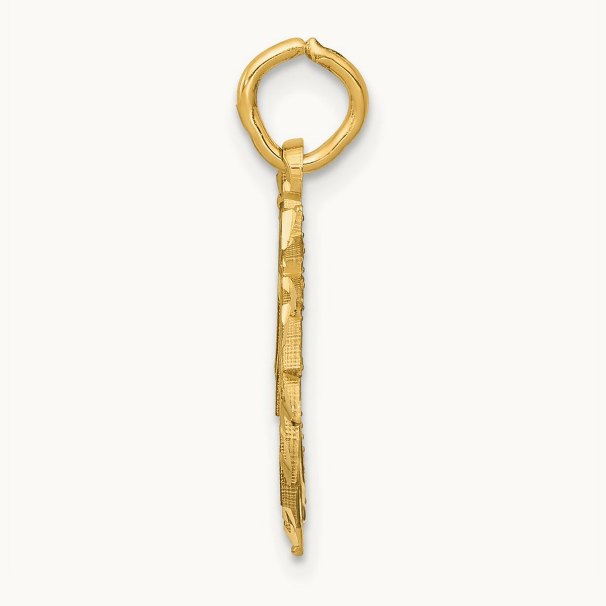 Unicorn Head Pendant, 14K