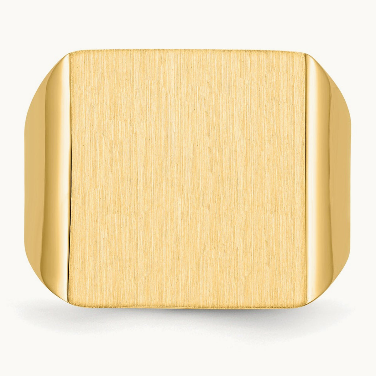 Open Back Mens Signet Ring — photo set