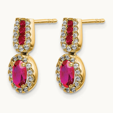 Diamond and Ruby Earrings — photo set