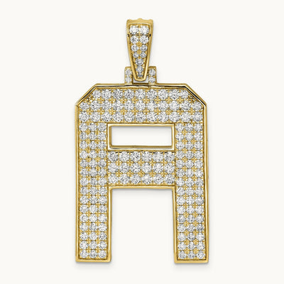 Initial A Large Pendant, 3.25 ct tw Lab-Grown Diamond