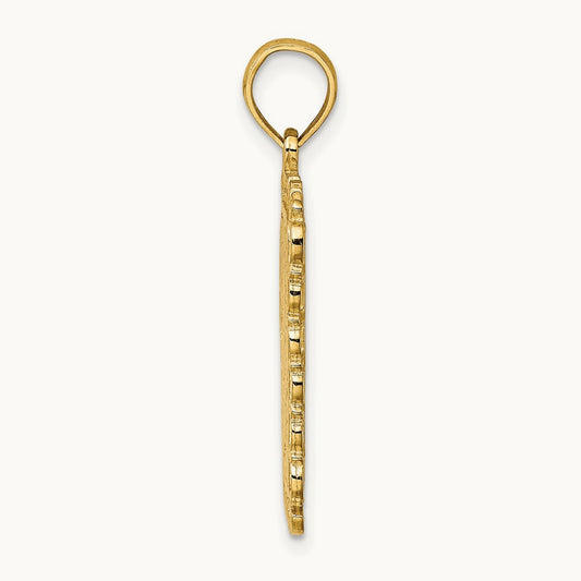 King Playing Card Charm, 14K