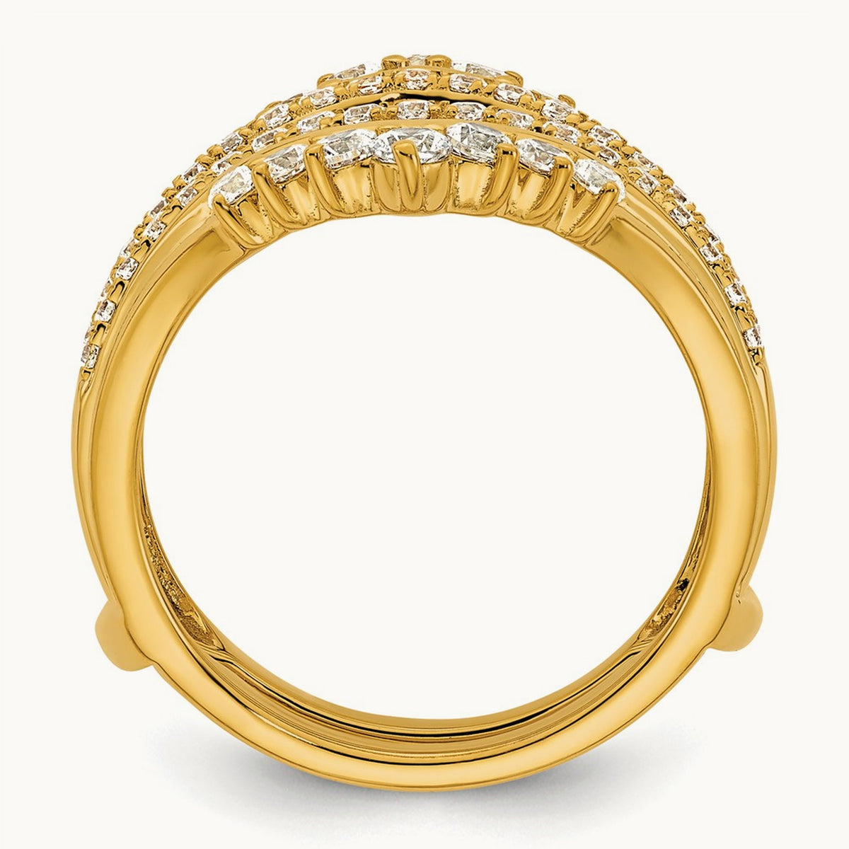 Ring Guard, 1.00 ct tw Lab-Grown Diamond — 14K Yellow Gold