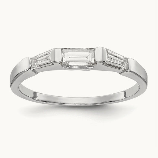 Diamond Wedding Band, 14K White Gold