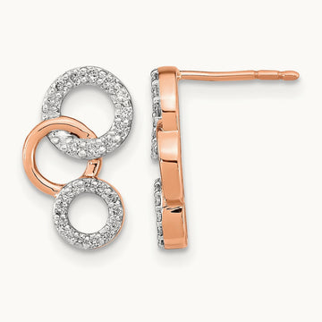 Diamond Circles Post Earrings — photo set