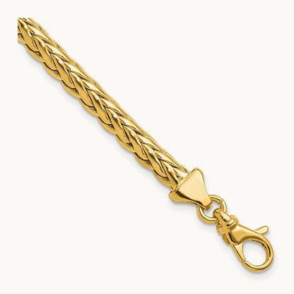 Polished Fancy Link Bracelet, 14K