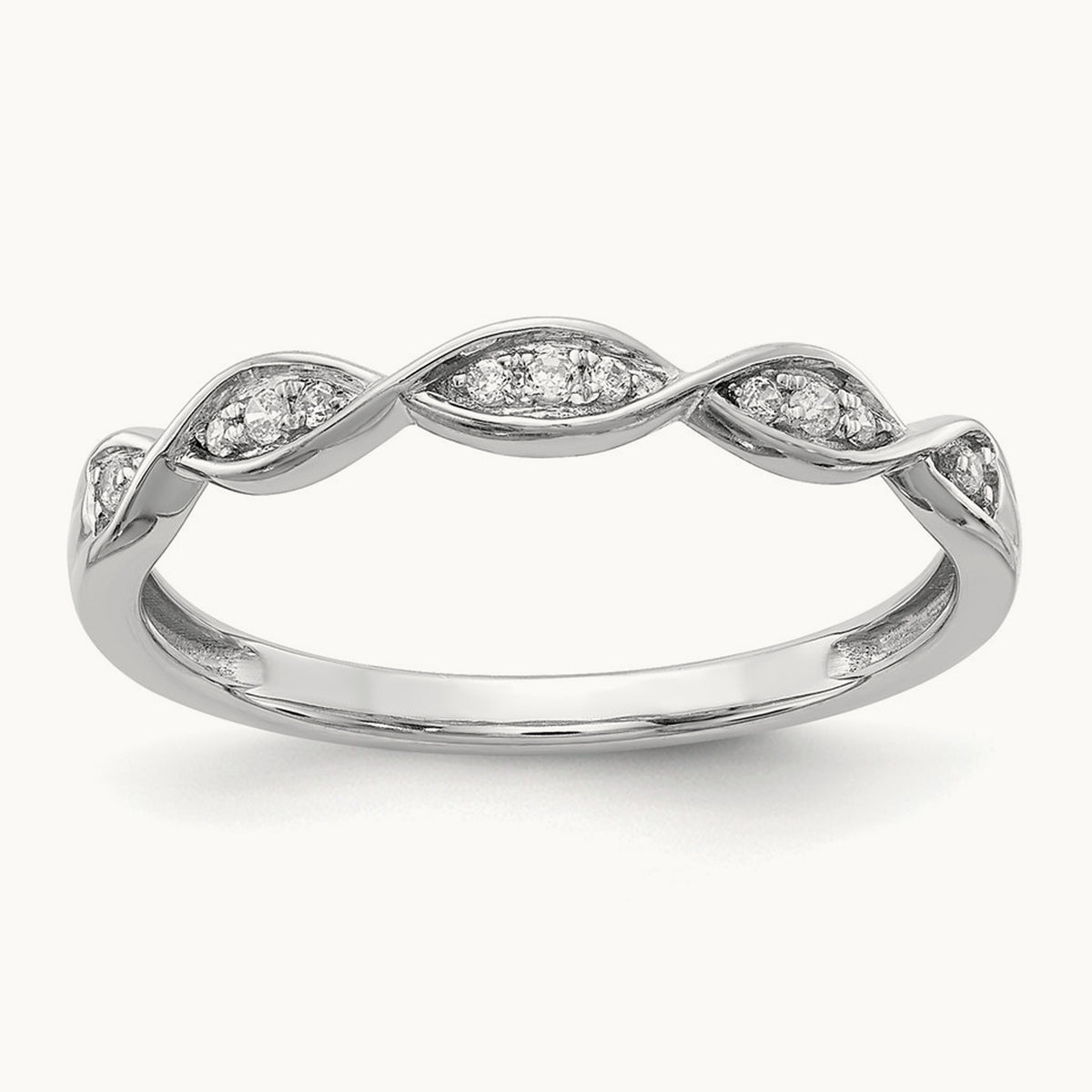 Diamond Wedding Band, 14K White Gold