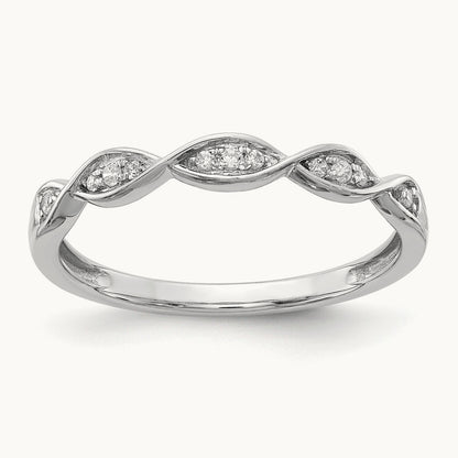 Diamond Wedding Band, 14K White Gold
