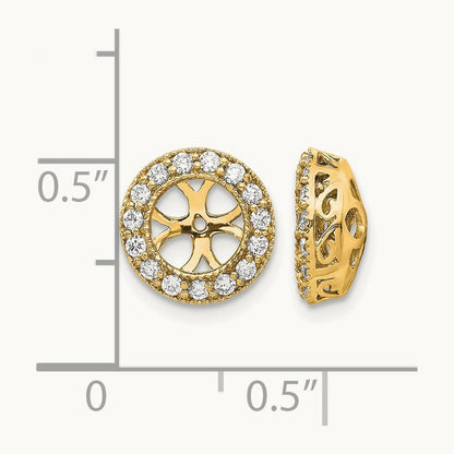 A Diamond Earring Jacket, 14K
