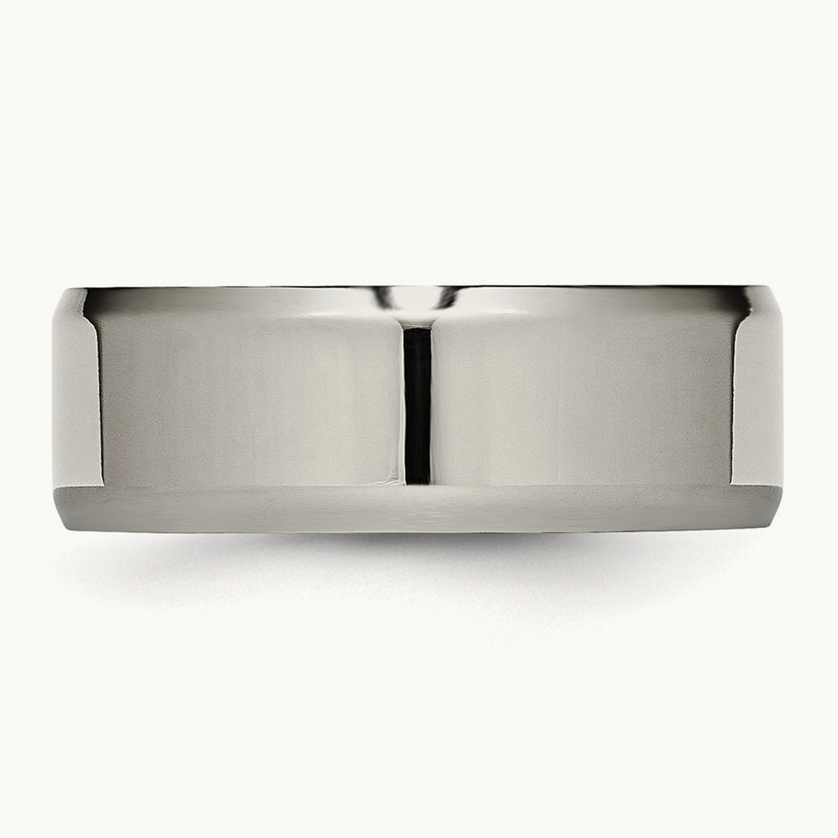 Polished Beveled Edge Band — 8mm (2)