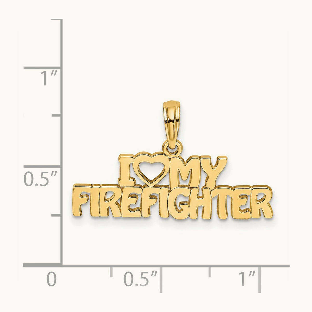 I LOVE MY FIREFIGHTER Charm — photo set
