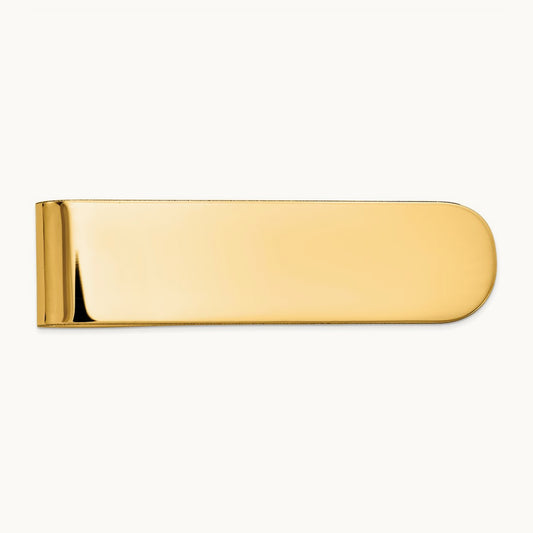 Men's Polished Money Clip, 14K